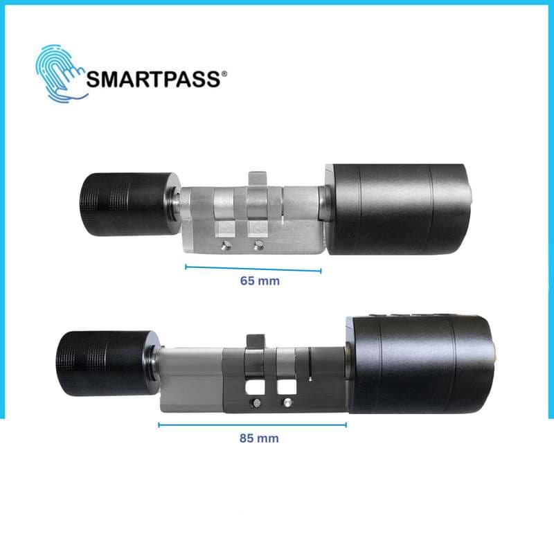 Portland 65 Black smart lock, black 5