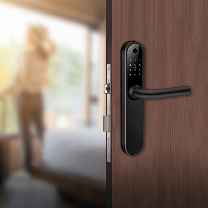 SOFIA BLACK smart lock with fingerprint, Bluetooth, WiFi, PIN, RFID card, key 2