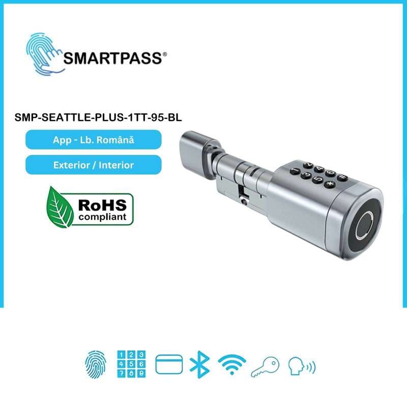Seattle Plus 95 Silver Încuietoare Smart, Argintiu