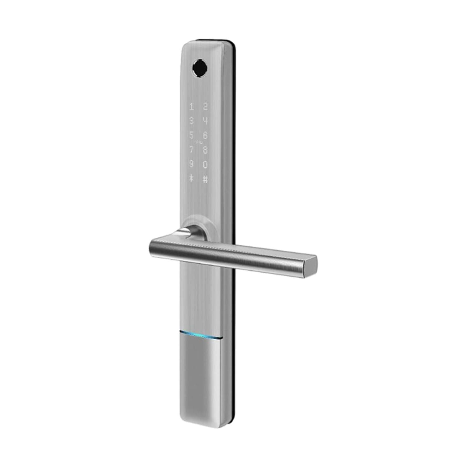 BUDAPEST SILVER încuietoare smart cu amprentă, Bluetooth, WiFi, cod PIN, card RFID, cheie