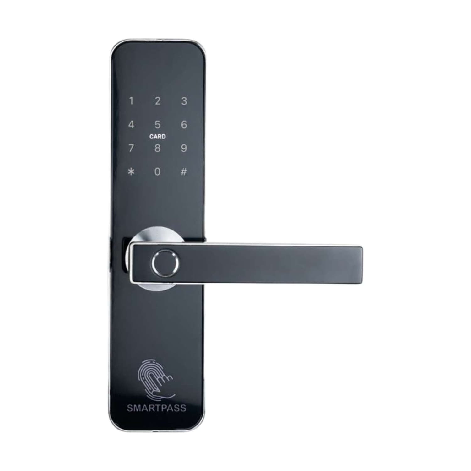ROMA SILVER încuietoare smart cu amprentă, Bluetooth, WiFi, cod PIN, card RFID, cheie