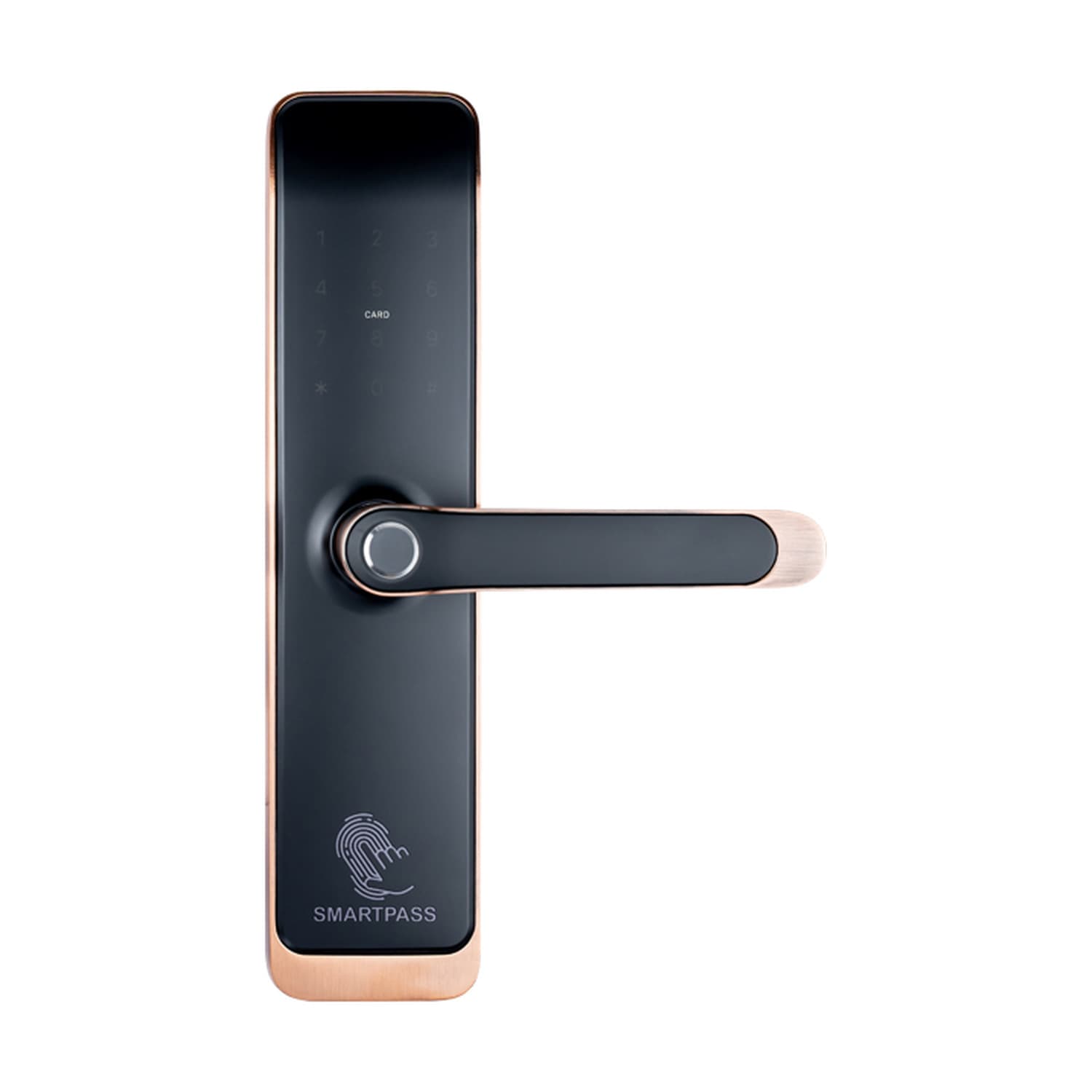 TOKYO WiFi COPPER încuietoare smart cu amprentă, Bluetooth, WiFi, cod PIN, card RFID, cheie