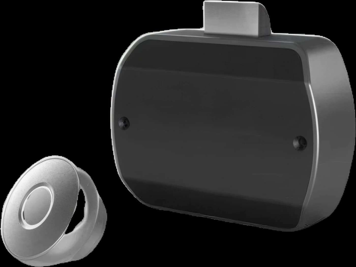 Smart drawer lock with fingerprint, SILVER