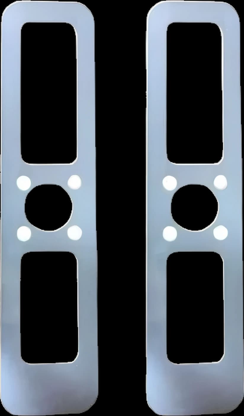 ROMA Silver metal cover plate – 2 pcs/set