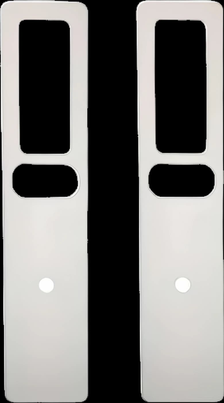 Tokyo, Osaka, Malaga Silver metal cover plate, 2 pcs/set