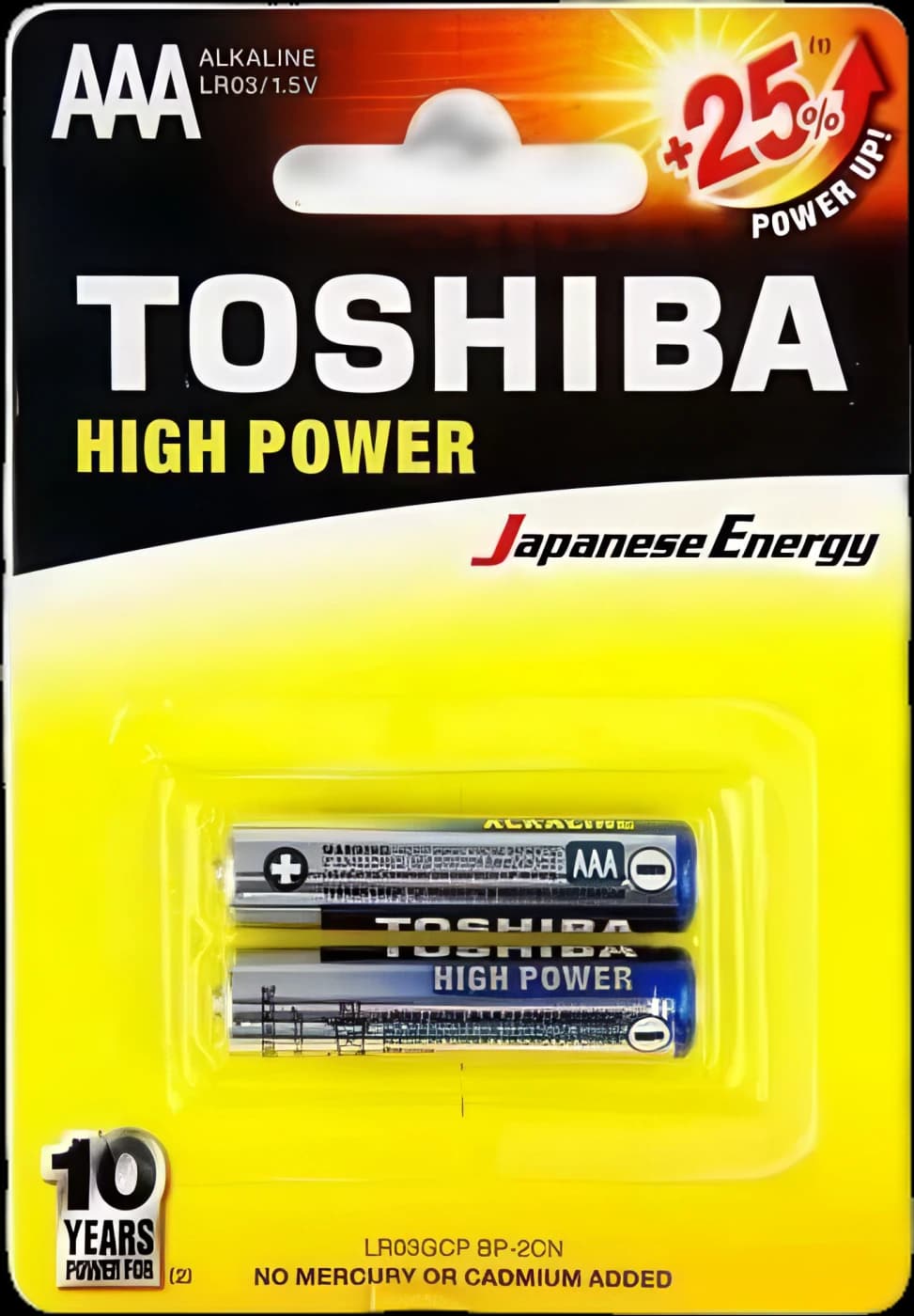 Set baterii alkaline TOSHIBA R3/2 AAA 2 buc/set