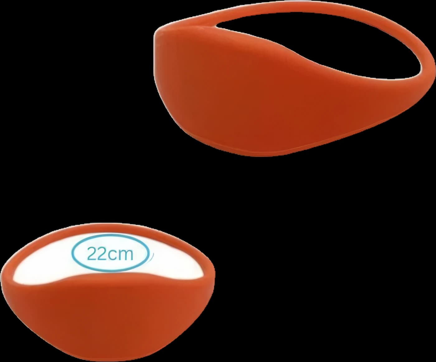 Brățară SLIM pentru încuietoare electronică de mobilă RFID, 125 KHz, portocaliu