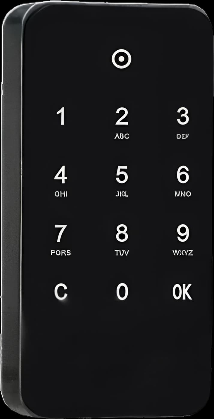 M10 Încuietor electronic pentru mobilă, cod de unică folosință, negru
