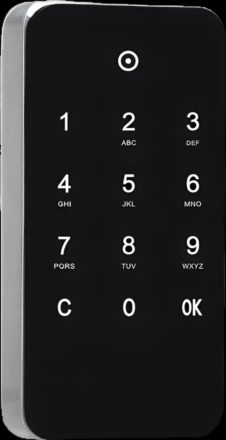 M10 electronic furniture lock, one-time code, grey