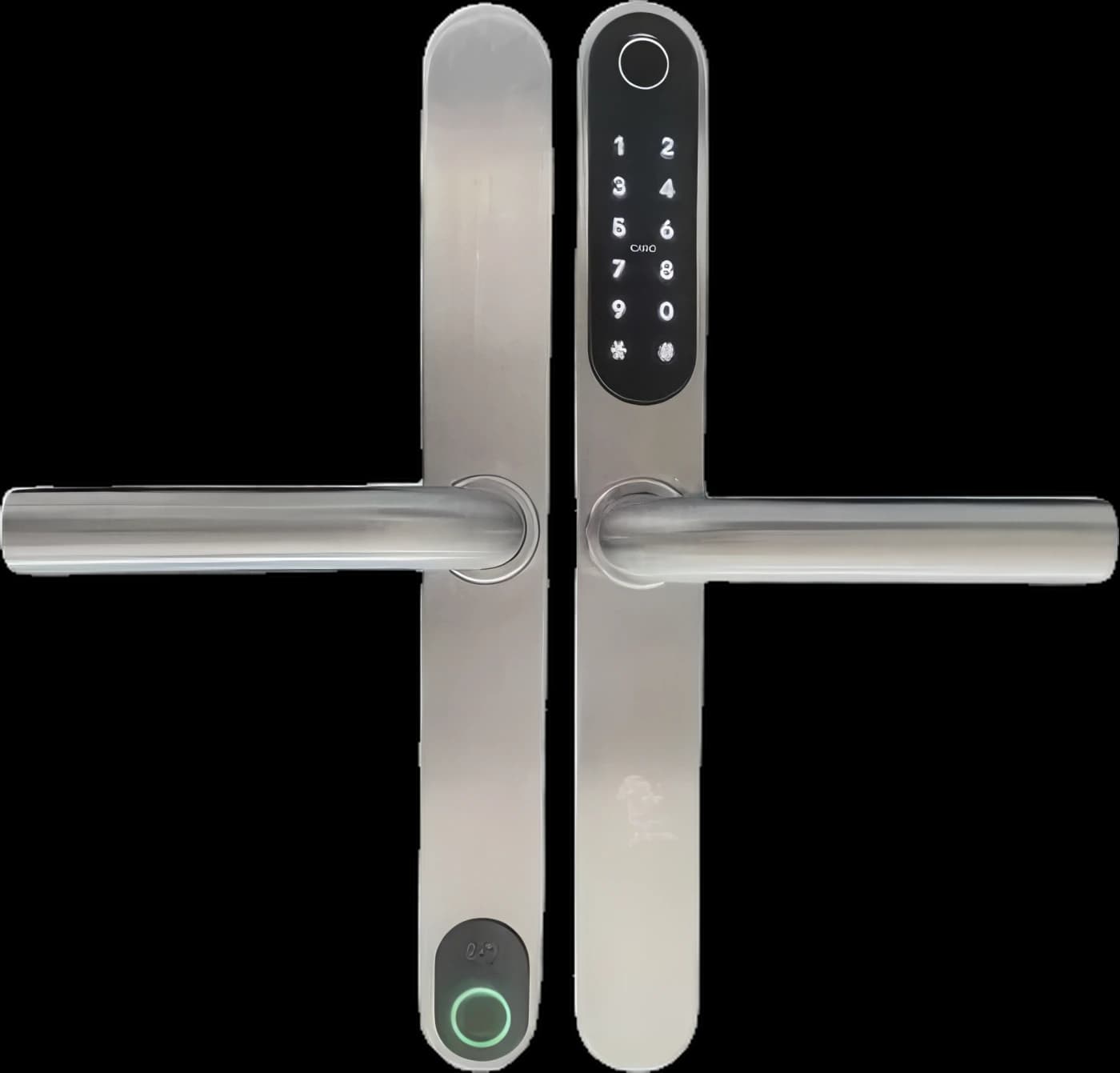 MONTE CARLO PLUS SILVER încuietoare inteligentă cu amprentă, Bluetooth, WiFi, PIN, card RFID, cheie