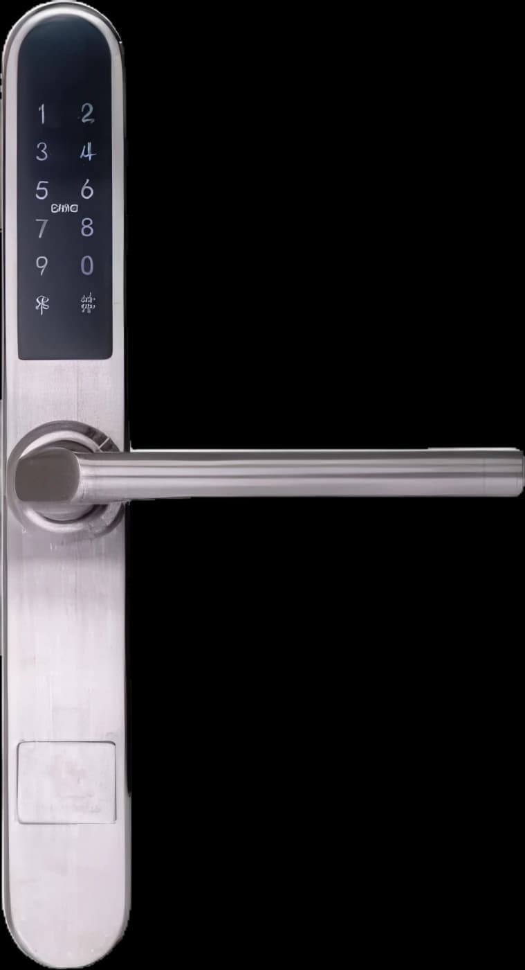 PARIS SILVER încuietoare inteligentă cu Bluetooth, WiFi, PIN, card RFID, cheie