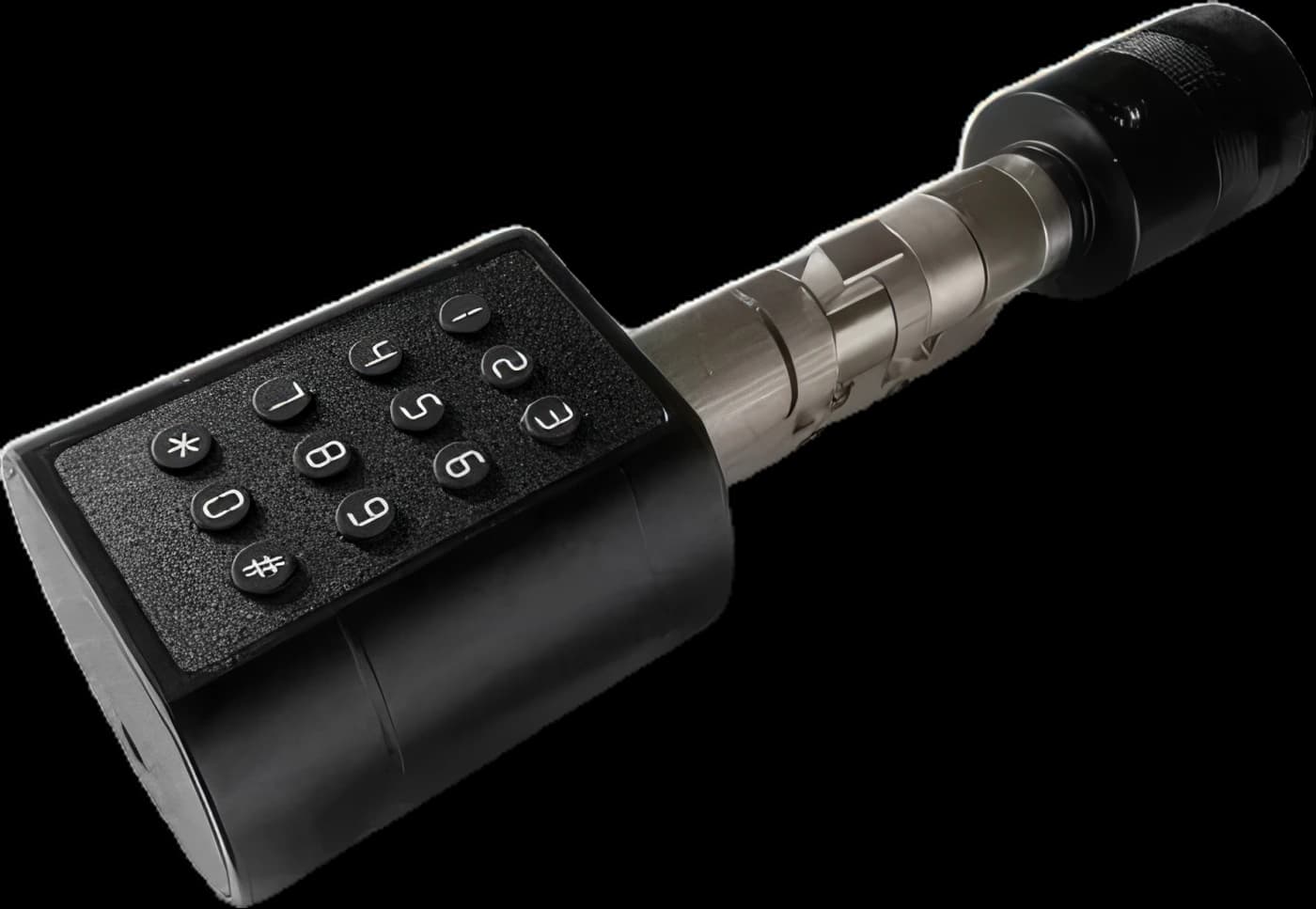 Portland 65 Black smart lock, black