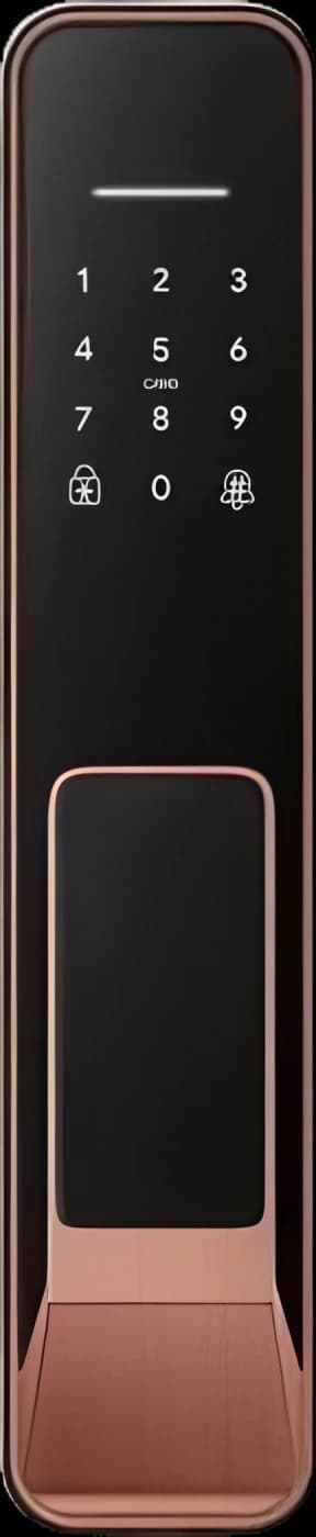 Porto Black – Copper smart lock