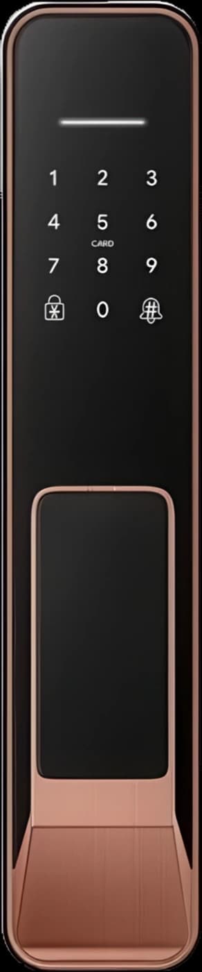 Porto 68 Black – Copper smart lock