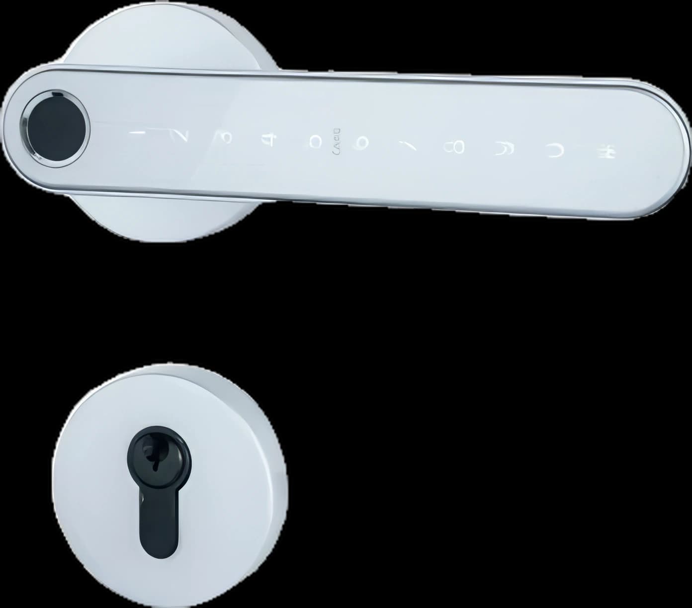 SYDNEY SILVER încuietoare smart cu amprentă, Bluetooth, WiFi, cod PIN, card RFID, cheie