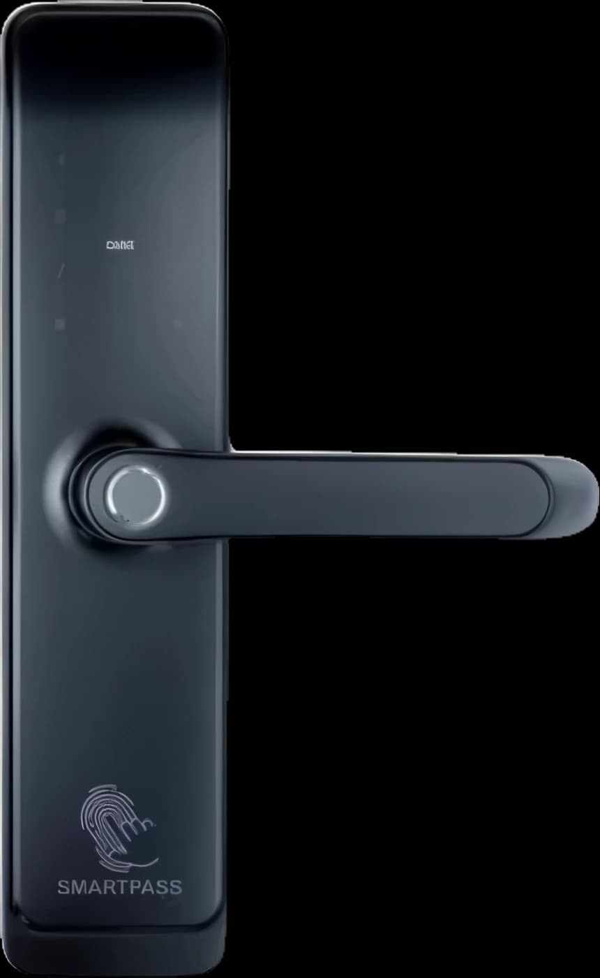 TOKYO WiFi BLACK smart lock with fingerprint, Bluetooth, WiFi, PIN code, RFID card, key