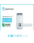 MILANO SILVER încuietoare smart cu amprentă, Bluetooth, WiFi, cod PIN, card RFID, cheie