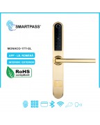 MONACO GOLD încuietoare smart cu amprentă, Bluetooth, WiFi, cod PIN, card RFID, cheie