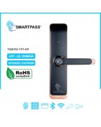 TOKYO COPPER încuietoare smart cu amprentă, Bluetooth, WiFi, cod PIN, card RFID, cheie