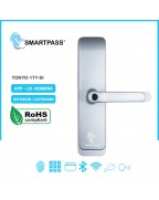 TOKYO SILVER încuietoare smart cu amprentă, Bluetooth, WiFi, cod PIN, card RFID, cheie