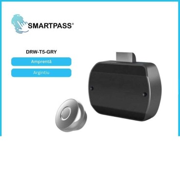 Încuietoare smart sertar cu amprentă SILVER