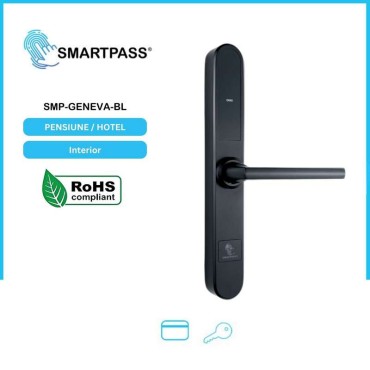 GENEVA BLACK încuietoare inteligentă, deschidere cu card RFID