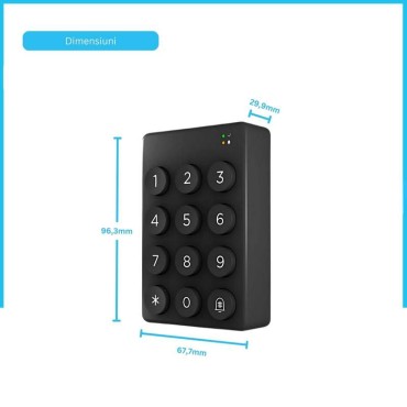 Tastatură pentru încuietoare smart, Keypad wireless, Negru