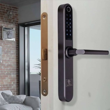 MONACO TITAN încuietoare smart cu amprentă, Bluetooth, WiFi, cod PIN, card RFID, cheie
