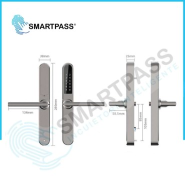 PARIS TITAN încuietoare inteligentă cu Bluetooth, WiFi, PIN, card RFID, cheie