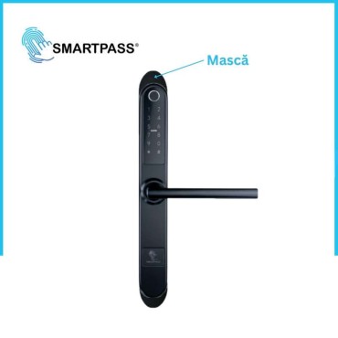 Masca metalica Monaco Black, ingusta – set 2 bucati