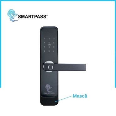 Masca metal ROMA Black - 2 buc / set