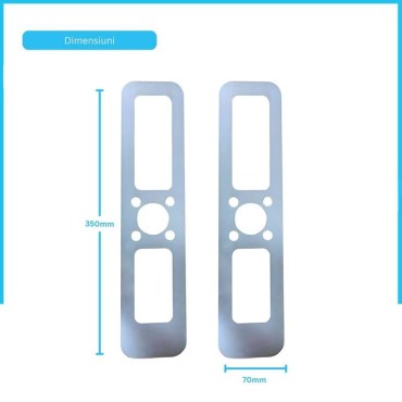 Masca metal ROMA Silver - 2 buc / set