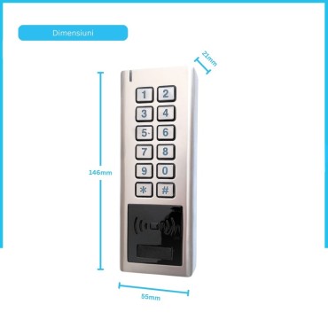 Tastatură Wireless Card - Cod pin - WK2 TTLock