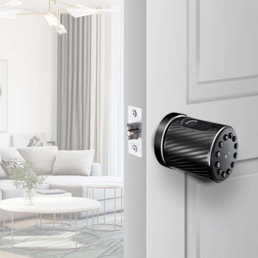 MIAMI BLACK încuietoare smart cu amprentă, Bluetooth, WiFi, cod PIN, card RFID, cheie