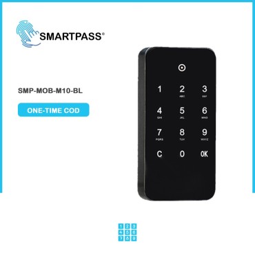 M10 Încuietor electronic pentru mobilă, cod de unică folosință, negru