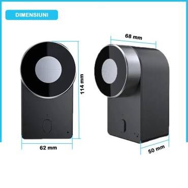 OSLO Yala Smart Pentru Uși cu Deschidere spre Interior, Bluetooth, WiFi