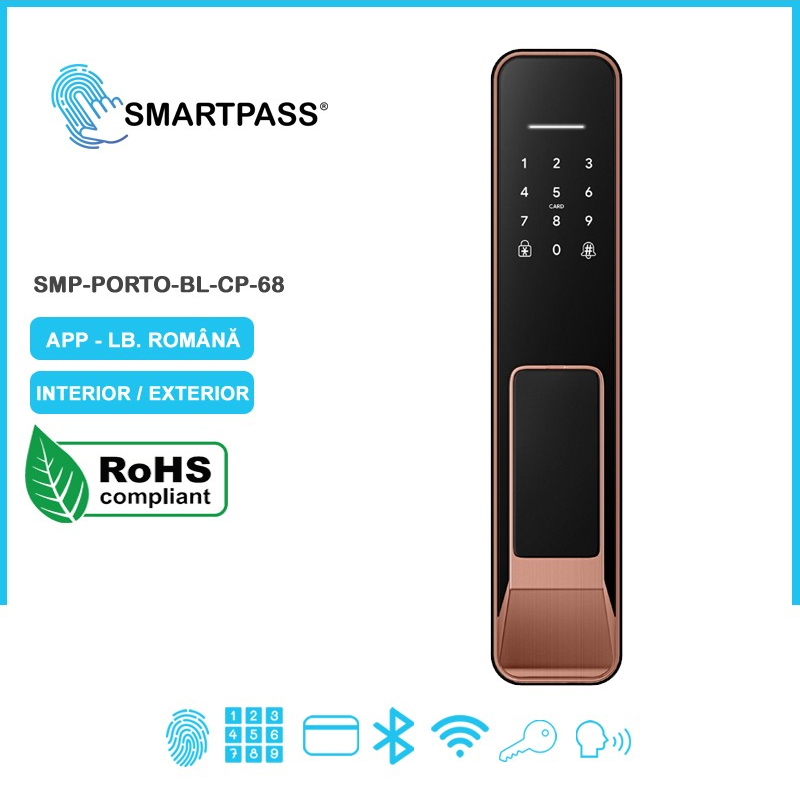 Porto 68 Black - Copper Yală Inteligentă