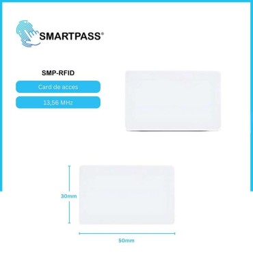 Card RFID, 13,56 Mhz, Alb, Personalizabil