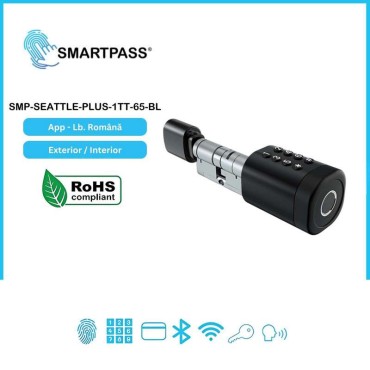 Seattle Plus 65 Black Încuietoare Smart, Negru