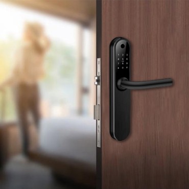 SOFIA BLACK încuietoare inteligentă cu amprentă, Bluetooth, WiFi, PIN, card RFID, cheie