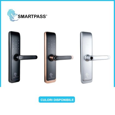 TOKYO COPPER încuietoare smart cu amprentă, Bluetooth, WiFi, cod PIN, card RFID, cheie